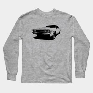 1967 Chevelle - monochrome stylized Long Sleeve T-Shirt